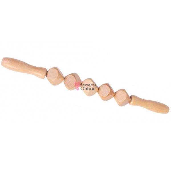 Accesoriu Roller din lemn pentru masaj ROL09AA cu 5 cuburi - Maderoterapie